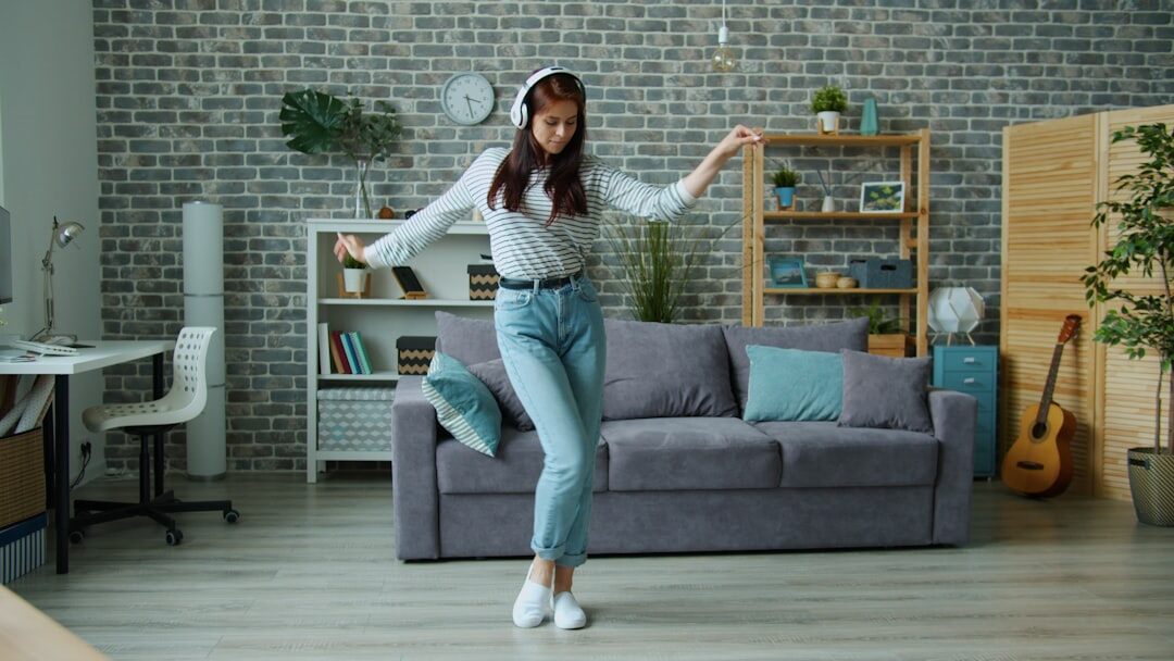 woman relaxing at home
