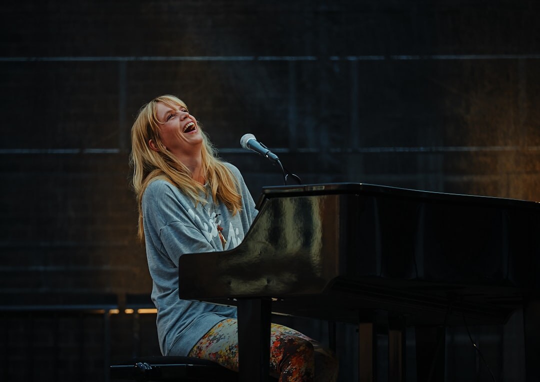 female singer performing on stage