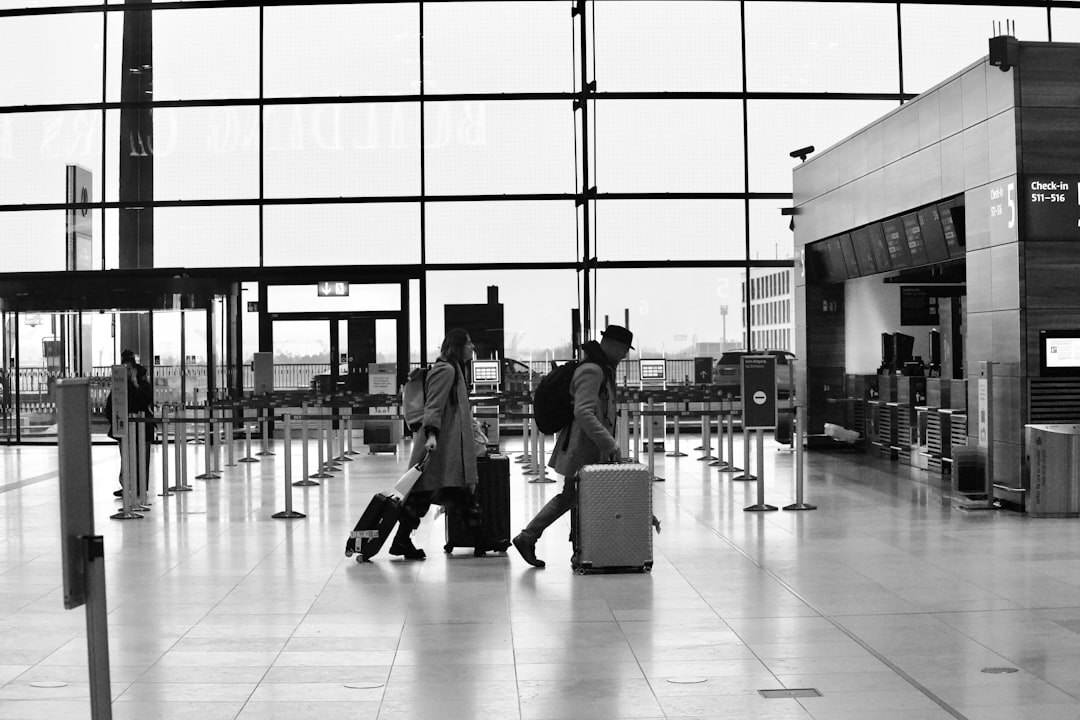 singer arriving at airport